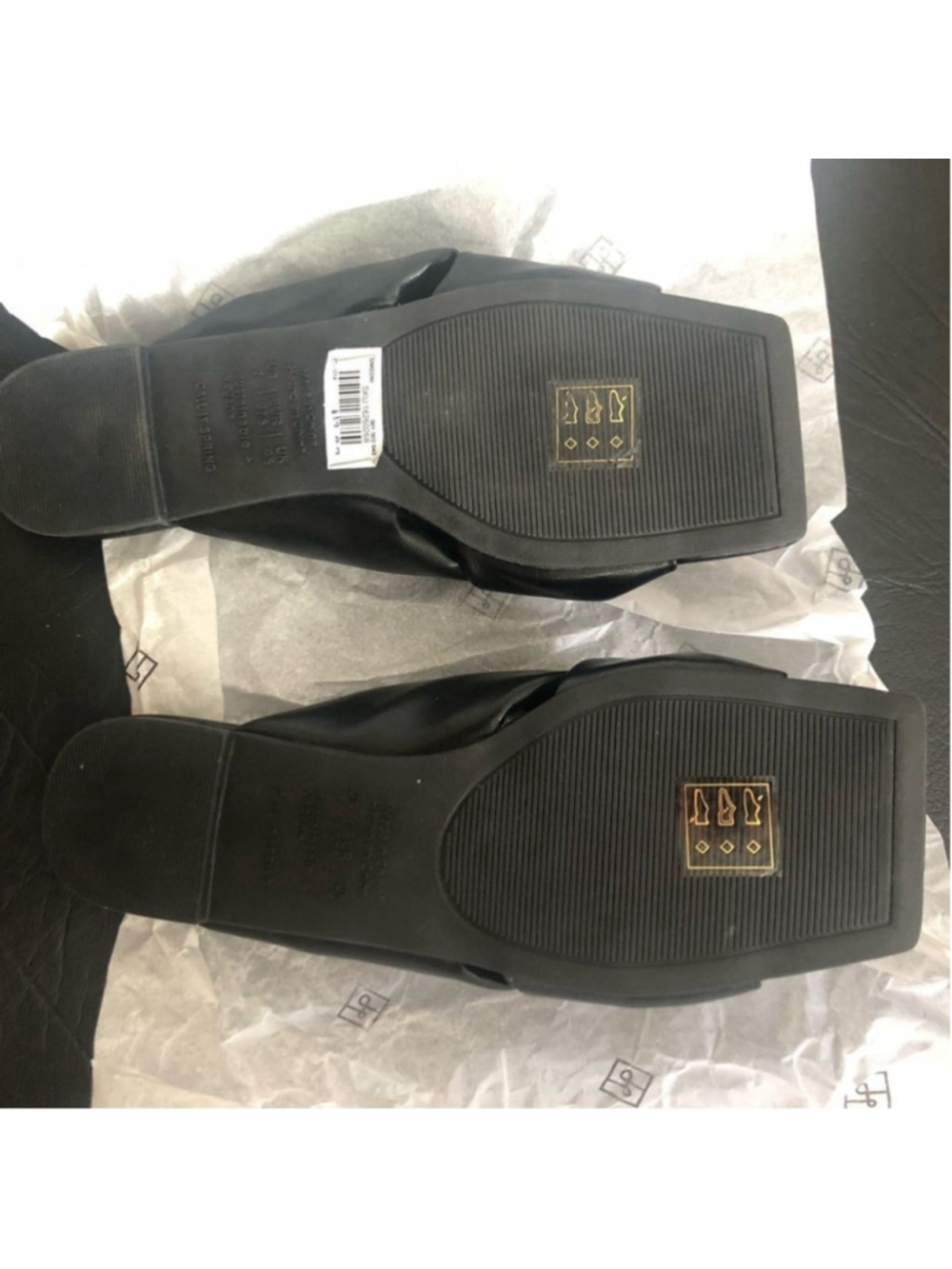 NWT Call It Spring Black Quilted Knot Slide Sandals Vegan Size 7 - Picture 6 of 9